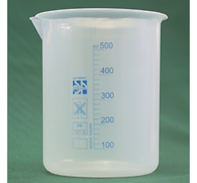 Термостойкий стакан 500 мл, полипропилен