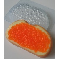 Бутерброд с красной икрой пластиковая форма