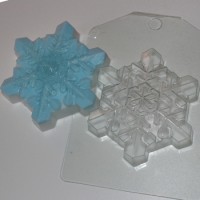 Снежинка кристальная пластиковая форма
