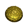 Монета пирата, пластиковая форма