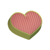 Сердце вязаное-2, пластиковая форма