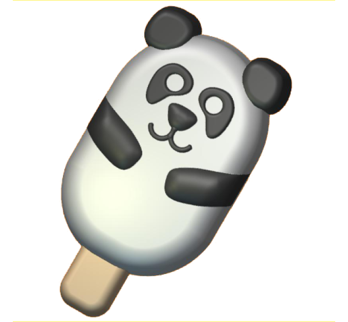 Мороженое/Панда, пластиковая форма