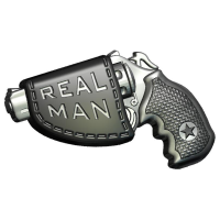 Пистолет (real man), пластиковая форма