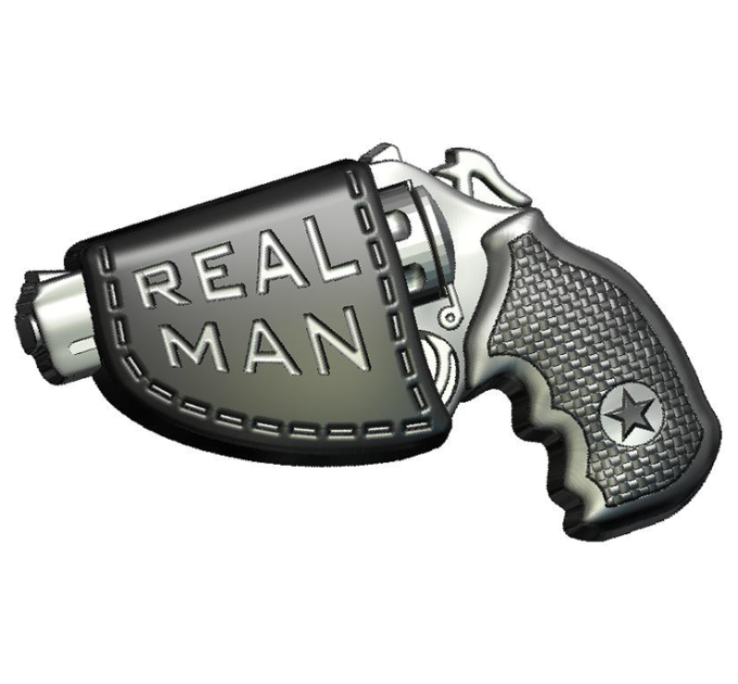 Пистолет (real man), пластиковая форма