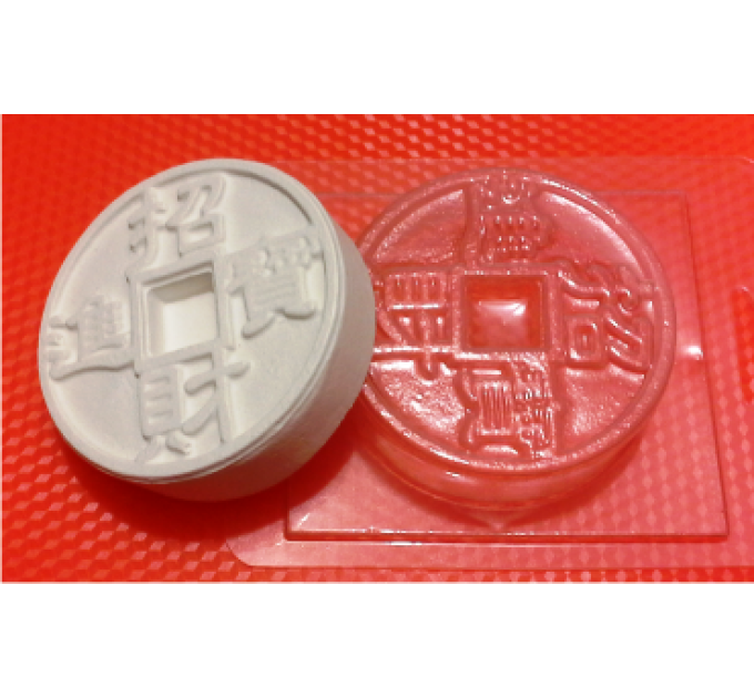 Монета, пластиковая форма