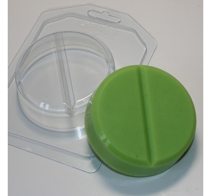 Таблетка круглая, пластиковая форма