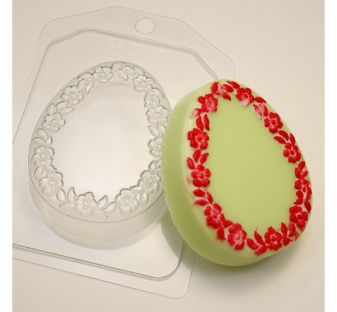 Яйцо плоское/Цветочная рамка, пластиковая форма