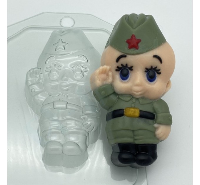 Малыш/солдат, пластиковая форма