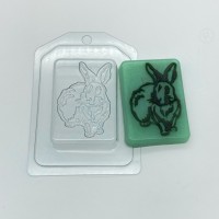 Кролик силуэты, пластиковая форма
