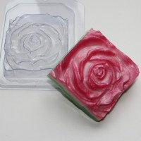 Роза квадратная пластиковая форма