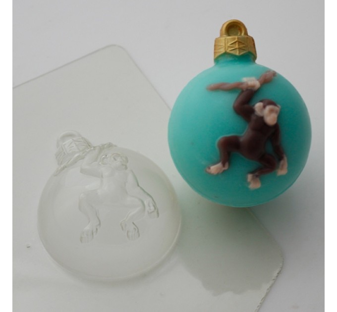 Шар шимпанзе на лиане, пластиковая форма