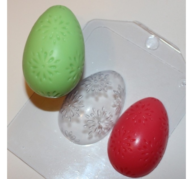 Яйцо-цветочный орнамент пластиковая форма