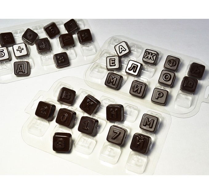 Алфавит-конфеты (набор), пластиковая форма