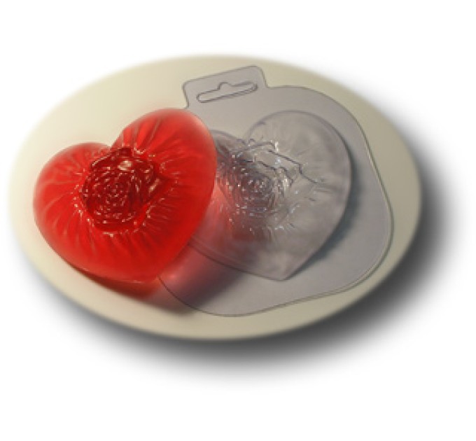 Шелковое сердце пластиковая форма