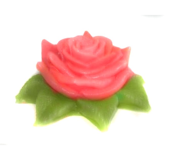 Силиконовая форма Роза с листиками, 110 г