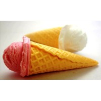 Силиконовая форма Мороженое рожок 3D  (2 формы), 65 гр