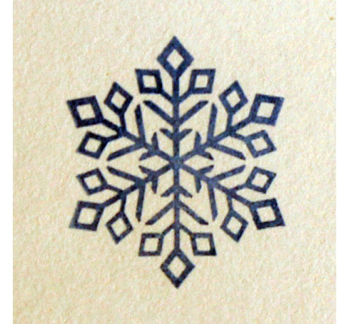 Снежинка № 4, силиконовый штамп