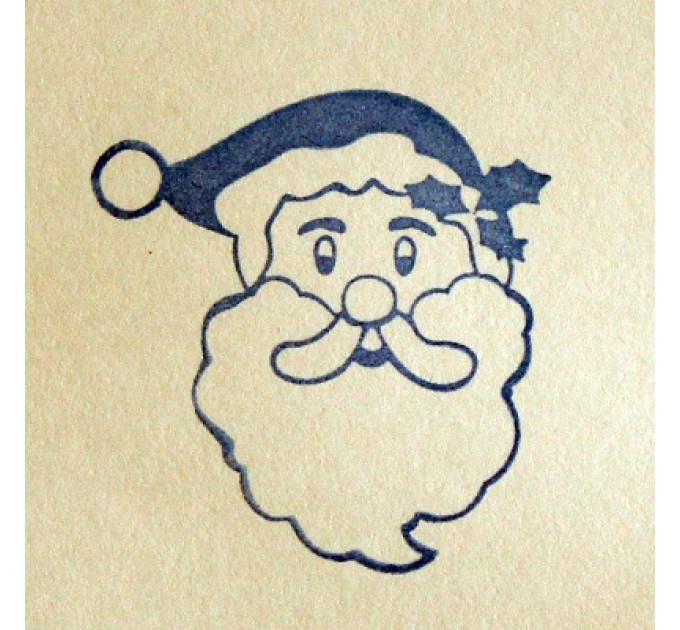 Дед Мороз, силиконовый штамп