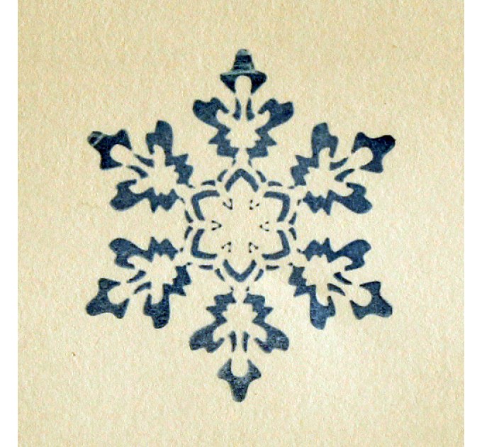 Снежинка № 2, силиконовый штамп