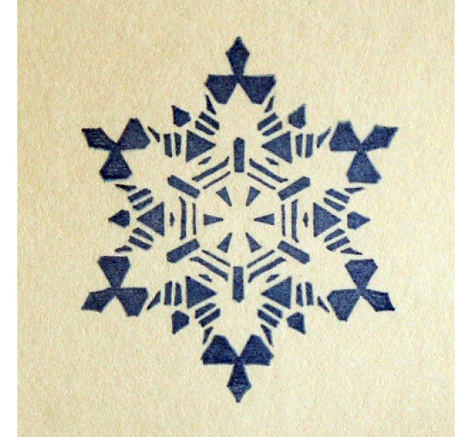 Снежинка № 1, силиконовый штамп