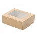 Коробка крафт с окном, 10х8х3 см