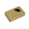 Коробка с окошком "лист" 67х107х27 мм