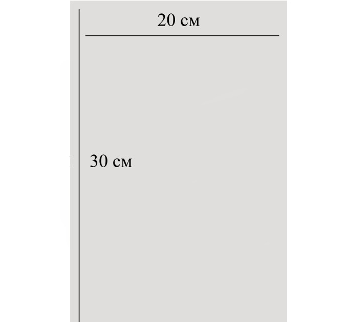 Пакет прозрачный, 20х30 см, 10шт